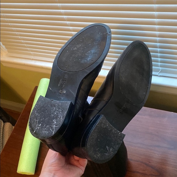 Nine West Braille - Black Knee Boots with Smooth Finish and Side Detailing - Picture 11 of 11